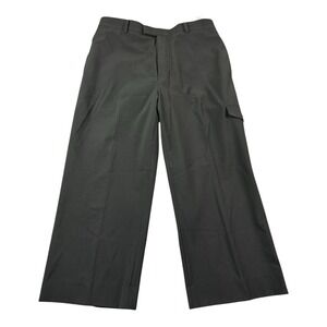 Salvatore Ferragamo Wool Blend Current Flat Front Mens Trouser Size 34x23 Crop